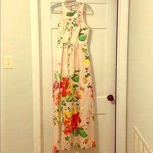 Watercolor floral gown